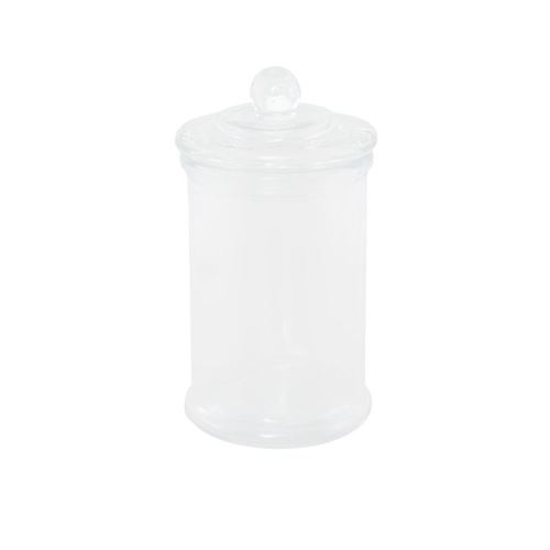 bonbonnière verre avec couvercle 10 x 21,5 cm