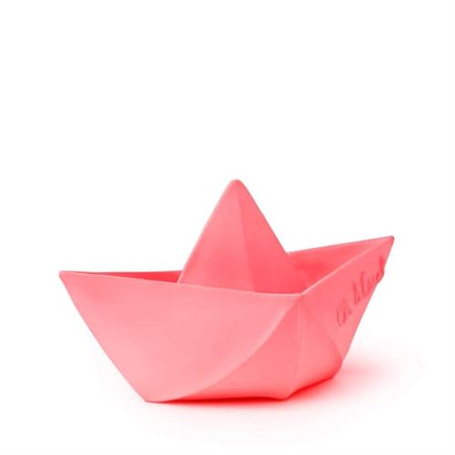 Bateau origami rose latex d'hévéa - oli & carol