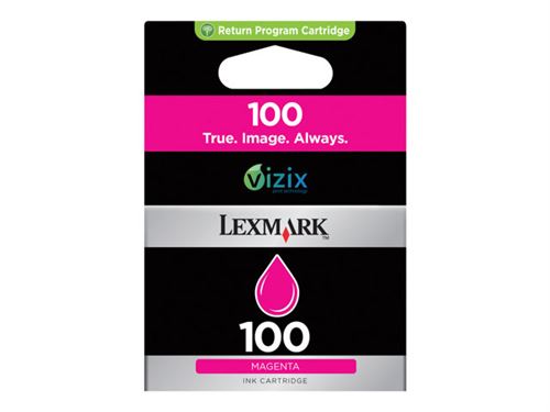Lexmark Cartridge No. 100 - magenta - originale - cartouche d'encre - LCCP, LRP