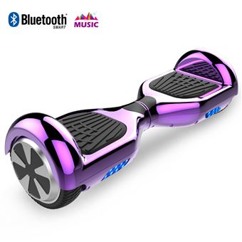 Gyropode 6 5 Pouces Electrique Hoverboard Auto Equilibre Bluetooth Moteur Puissant Cadeau Pour Enfant Vilolet Chrome Hoverboard Gyropode Achat Prix Fnac