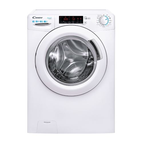 Candy Smart Pro Cs1412Tme/1-47 - Machine À Laver - Largeur : 60 Cm - Profondeur : 66.5 Cm - Hauteur : 85 Cm - Chargement Frontal - 75 Litres - 12 Kg - 1400 Tours/Min - Blanc