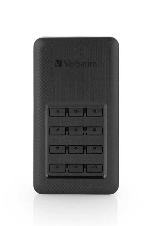 Verbatim d'alimentation électrique 256 Go Store 'n' Go SSD portable avec clavier d'accès