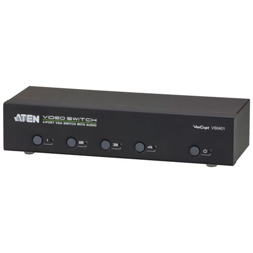 ATEN VanCryst VS0401 - commutateur vidéo/audio - 4 ports - Ordinateur de bureau