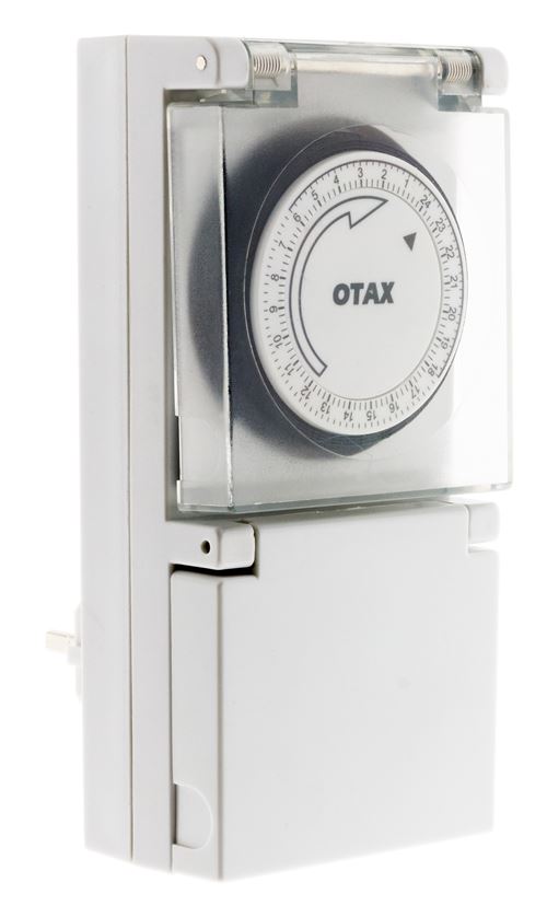 Otax Zenitech - Programmateur Extérieur Schuko Ip44 48 Programmes