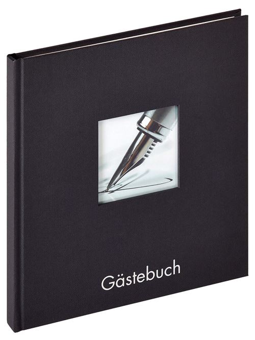 Walther Gb-205-b Fun Livre D'or, 23x25 Cm, Avec Découpe Pour La Conception Personnelle, Noir