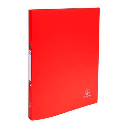 Non Communiqué Rouge Exacompta Classeur Souple, Pp, 2 Anneaux, A4,