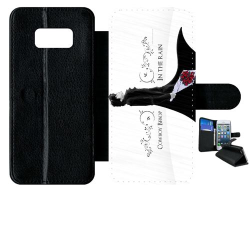 Etui à rabat samsung galaxy s8 cowboy bebop spike spiegel in the rain