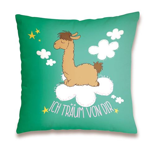 NICI 42161 Lama Coton wollki ssenich träum de toi, 37 x 37 cm
