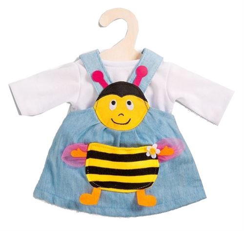 Heless robe abeille bleu/jaune pour poupée de 35-45 cm