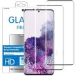 Films de protection vitre verre trempe transparent incurvé 3D Noir recouvrant tout l'écran pour Samsung Galaxy S20 ULTRA [ Lot de 2 ] Novago®