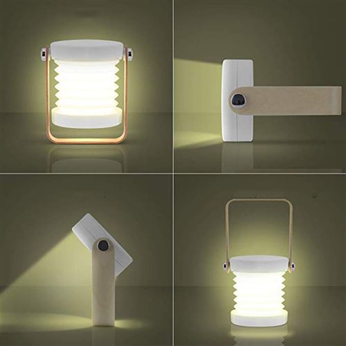 Lampe de bureau LED - Sans fil, 2h30 d'autonomie, blanc