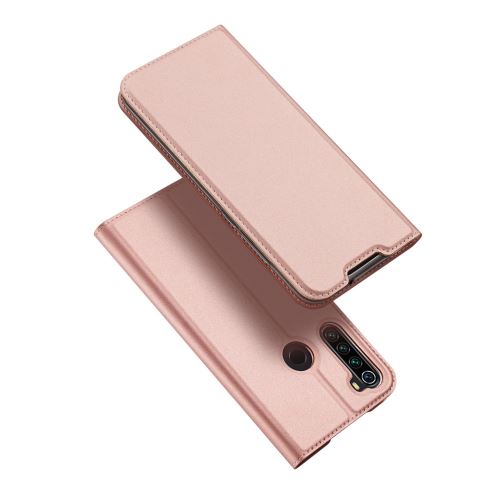 Etui en PU + TPU avec support et porte-cartes or rose pour votre Xiaomi Redmi Note 8T