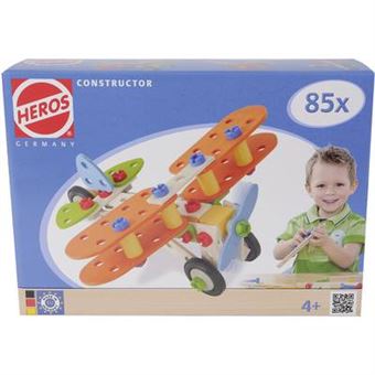Heros Constructor 85 Pezzi – Gioco Di Costruzione In Legno E Plastica, 4 Modelli Di Veicoli Da Costruire, Fabbricato In Germania - 3