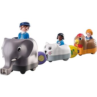 Playmobil 1.2.3 70405 Train d'animaux