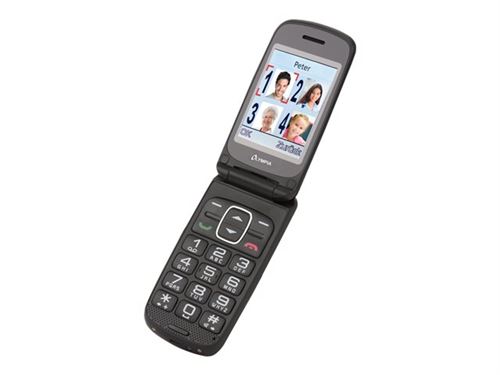 OLYMPIA PRIMUS - Téléphone de service - double SIM - microSD slot - Écran LCD - gris
