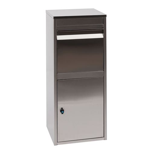 Boîte aux colis HWC-G80, boîte aux lettres ~ acier inoxydable