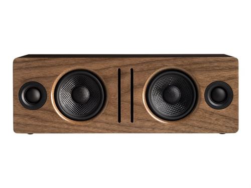 Audioengine B2 - Luidspreker - voor draagbaar gebruik - draadloos - Bluetooth - 30 Watt - 2-weg - walnoot