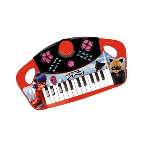 Miraculous ladybag piano électronique a 25 touches - 8 mélodies - 8 rythmes - 8 instruments reig