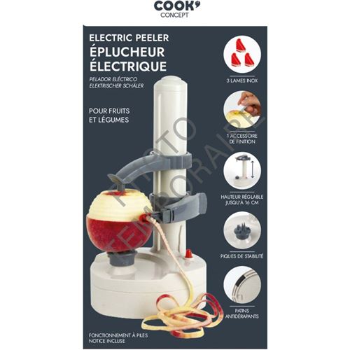 Cook Concept - Eplucheur électrique en plastique - Accessoire de