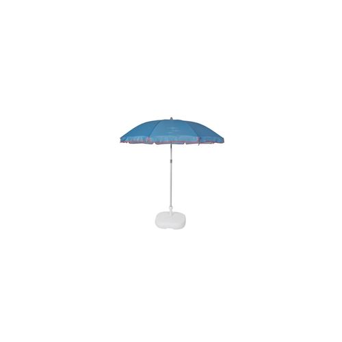 ezpeleta parasol de plage beach - ø 180 cm - poisson bleu socle non inclus