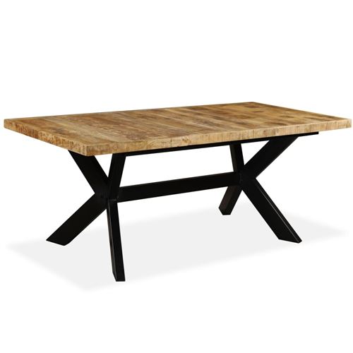 Table de salle à manger en bois avec 4 chaises Naturel vidaXL