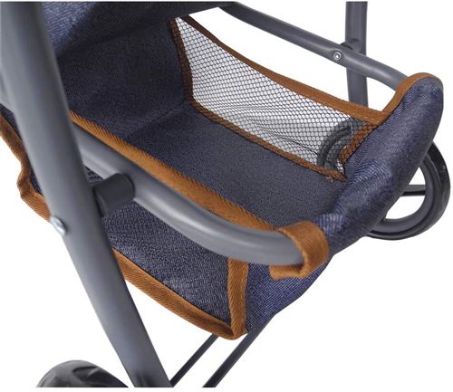 Poussette Pour Poupée Knorrtoys Sim - Gris étoile - Pour Poupées Jusqu'à 37 Cm - Avec Sangle De Sécurité - Pliable
