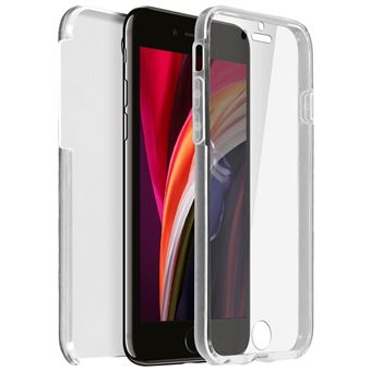 coque integrale rigide avant arriere iphone se 2020 7 8 transparente