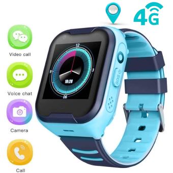 1 4 etanche IP67 4G Kids Smart Watch Support Bluetooth Connect Blue AC2183 Montre connectee Achat prix fnac