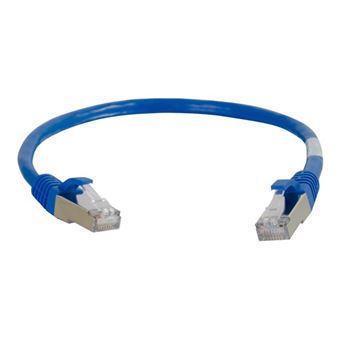 C2G Cat5e Booted Shielded (STP) Network Patch Cable - Verbindingskabel - RJ-45 (M) naar RJ-45 (M) - 1 m - STP - CAT 5e - gevormd - blauw - 1
