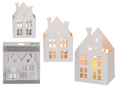 White Paper House avec lumière LED