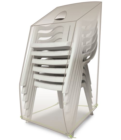 Housse de protection Luxe pour piles de chaises 66 x 66 x 110 cm