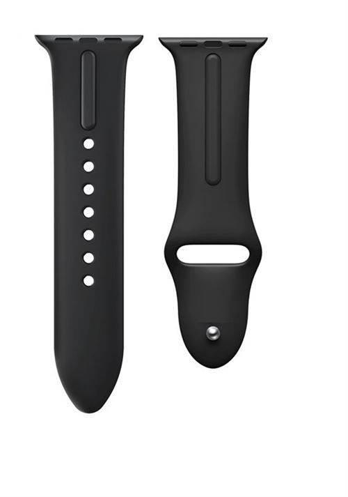 Bracelet De Montre Silicone Noir 12 Mm / 14 Mm - Neuf, Jamais Porté
