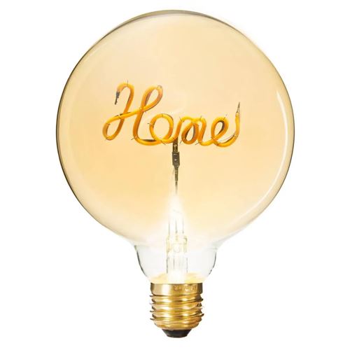 Ampoule d&eacute;corative &agrave; filament ""home"" 17cm ambre