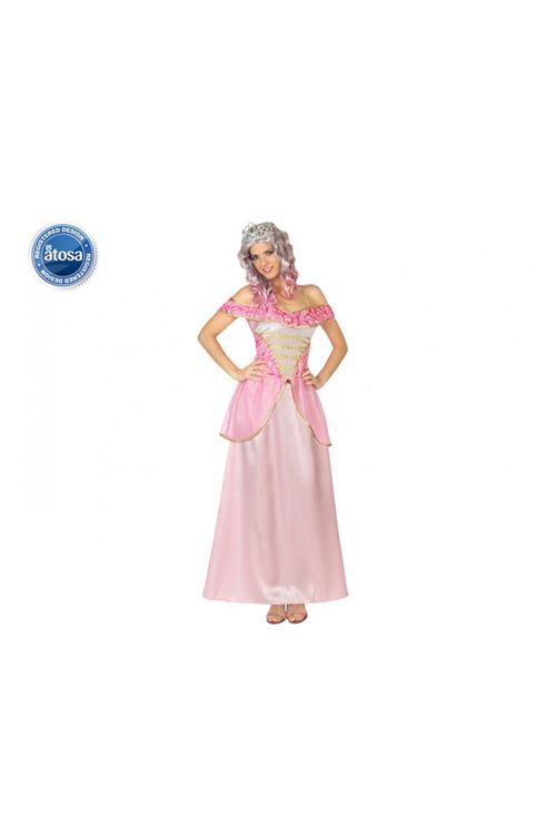 Deguisement de princesse rose aurore belle au bois dormant t-2