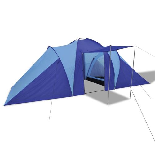 Kampeertent 6-persoons (Blauw)