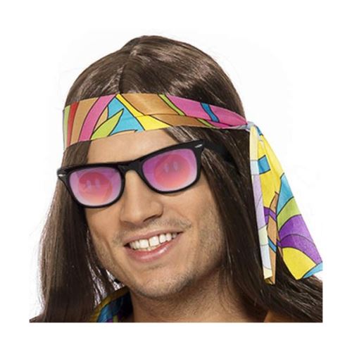 Lunettes rétro Hippie - Accessoire pour déguisement - Carnaval et fête