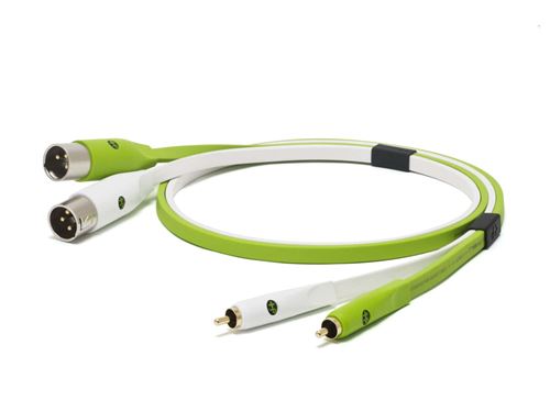 Neo NEORXMB1M Câble 2x XLR Mâle/2x RCA mâle - 1m - vert/blanc