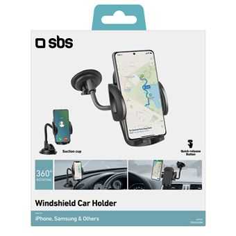 Support téléphone portable pour voiture SBS Freeway TE0UCH20W Noir