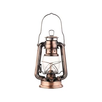 Lampe Tempete Retro A Petrole 24 Cm Anika Aspect Bronze