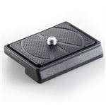 Plaque De Dégagement Rapide 1/4'' Compatible Manfrotto – Fixation Métallique Avec Anneau En D Et Surface Antidérapante – Pour Trépieds Photo