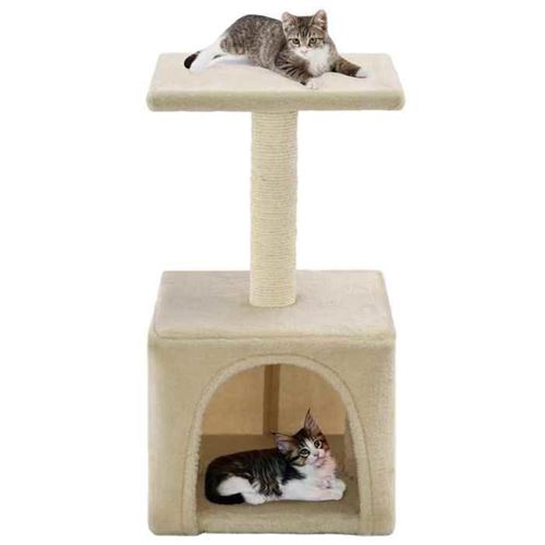 Arbre &agrave; chat avec griffoirs en sisal 55 cm Beige vidaXL - Beige