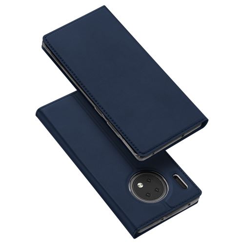 Etui en PU avec porte-carte bleu foncé pour votre Huawei Mate 30
