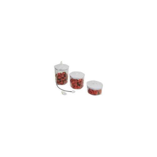 Kitchen Chef - Lot de 3 boîtes + 2 bouchons pour emballage sous vide VS2650