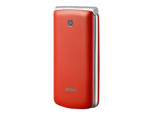 Brondi Magnum 3 - Téléphone mobile - double SIM - GSM - 320 x 240 pixels - 1,3 MP - rouge