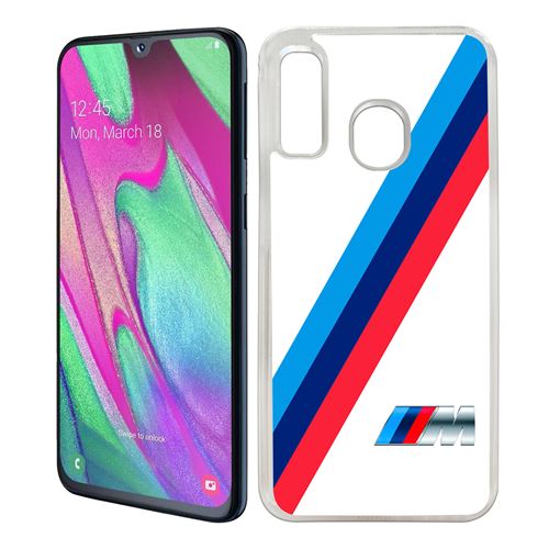 Coque pour Samsung Galaxy A40 -  Bmw M Performance Blanc