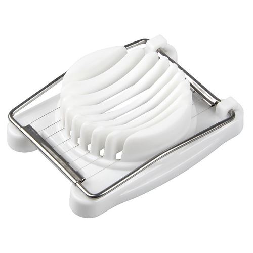 Fackelmann Basic Coupe-œufs 11x8 cm Blanc PP / Acier inoxydable