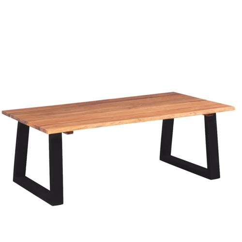 vidaXL Table basse Bois d'acacia massif 110 x 60 x 40 cm