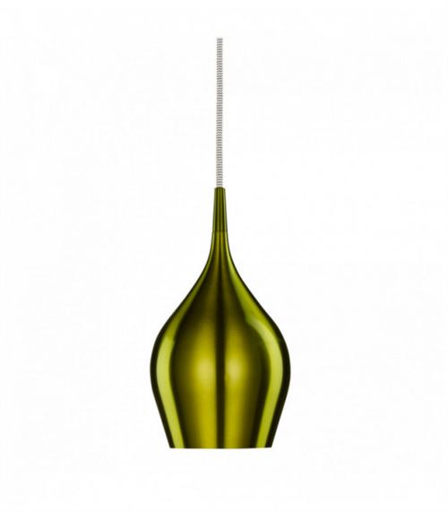 Suspension verte 12cm Vibrant en aluminium