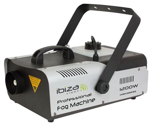 Ibiza Light LSM 1200PRO Machine à fumée programmable avec DMX - 2 télécommandes - 1200W