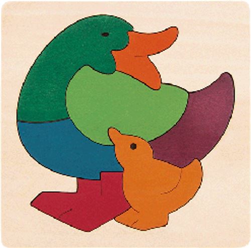 Hape casse-tête en bois Blanc de Rainbow canard junior 8 pièces